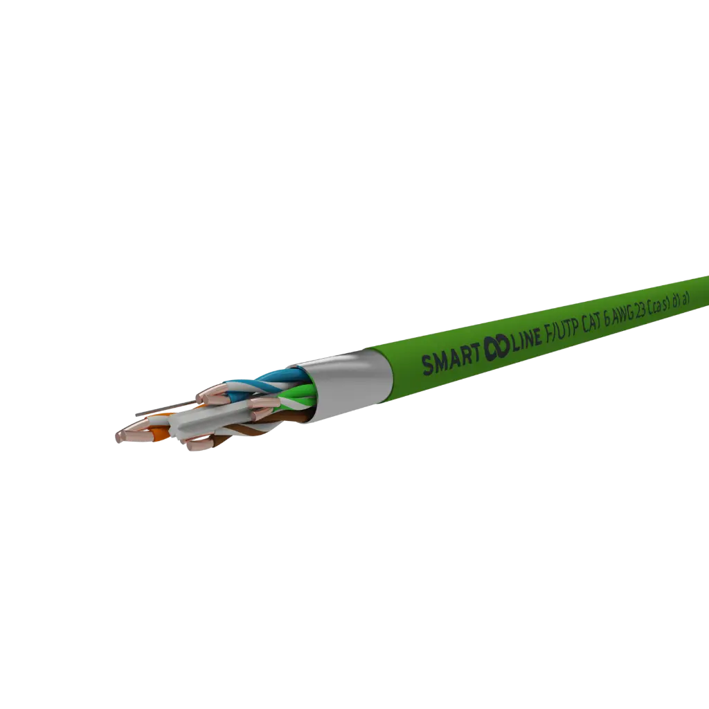 F/UTP-CAT6-CCA-s1d1a1-GROEN-RAL6018(H500)